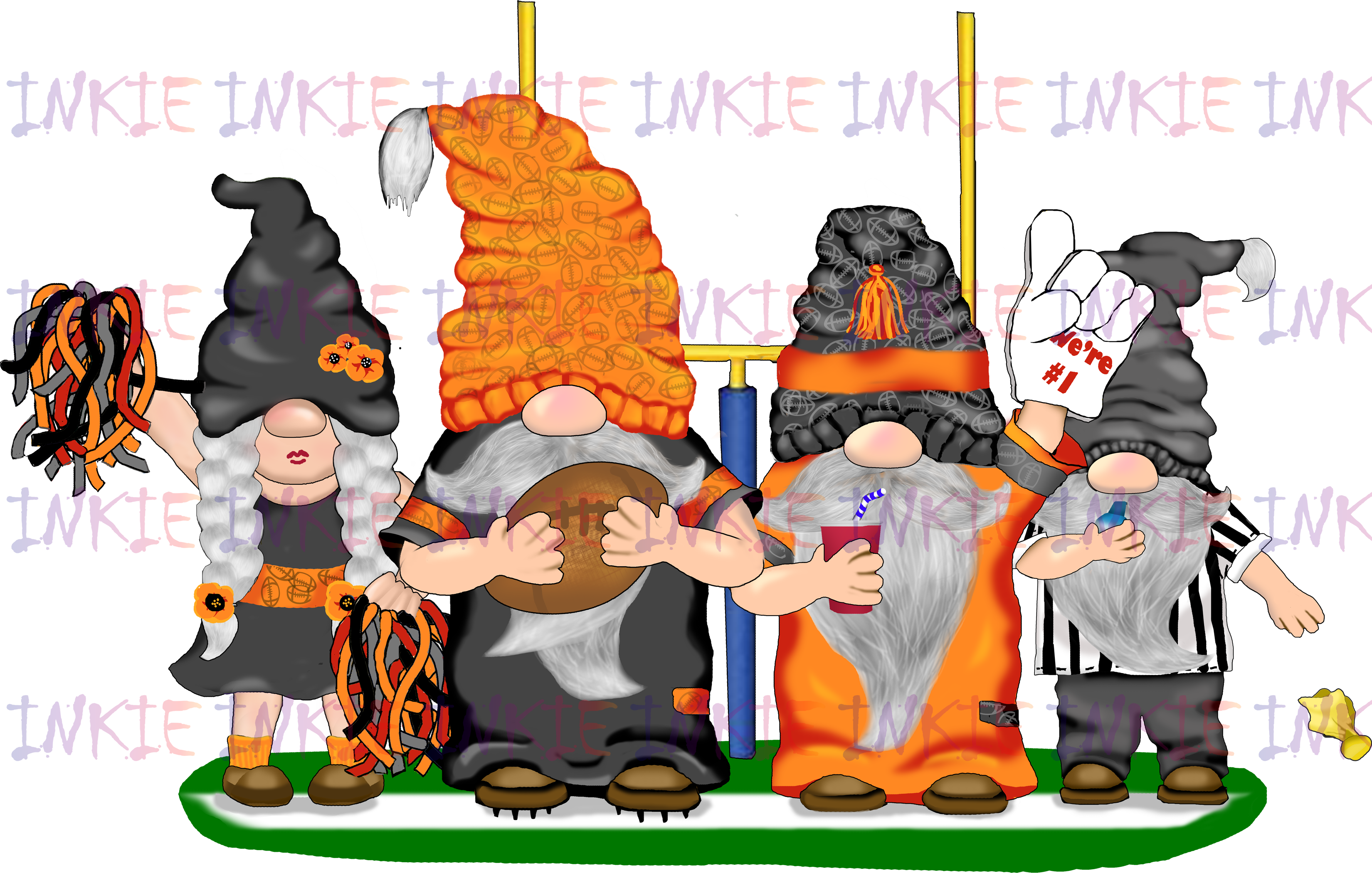 Football Gnomes with AFC Colors